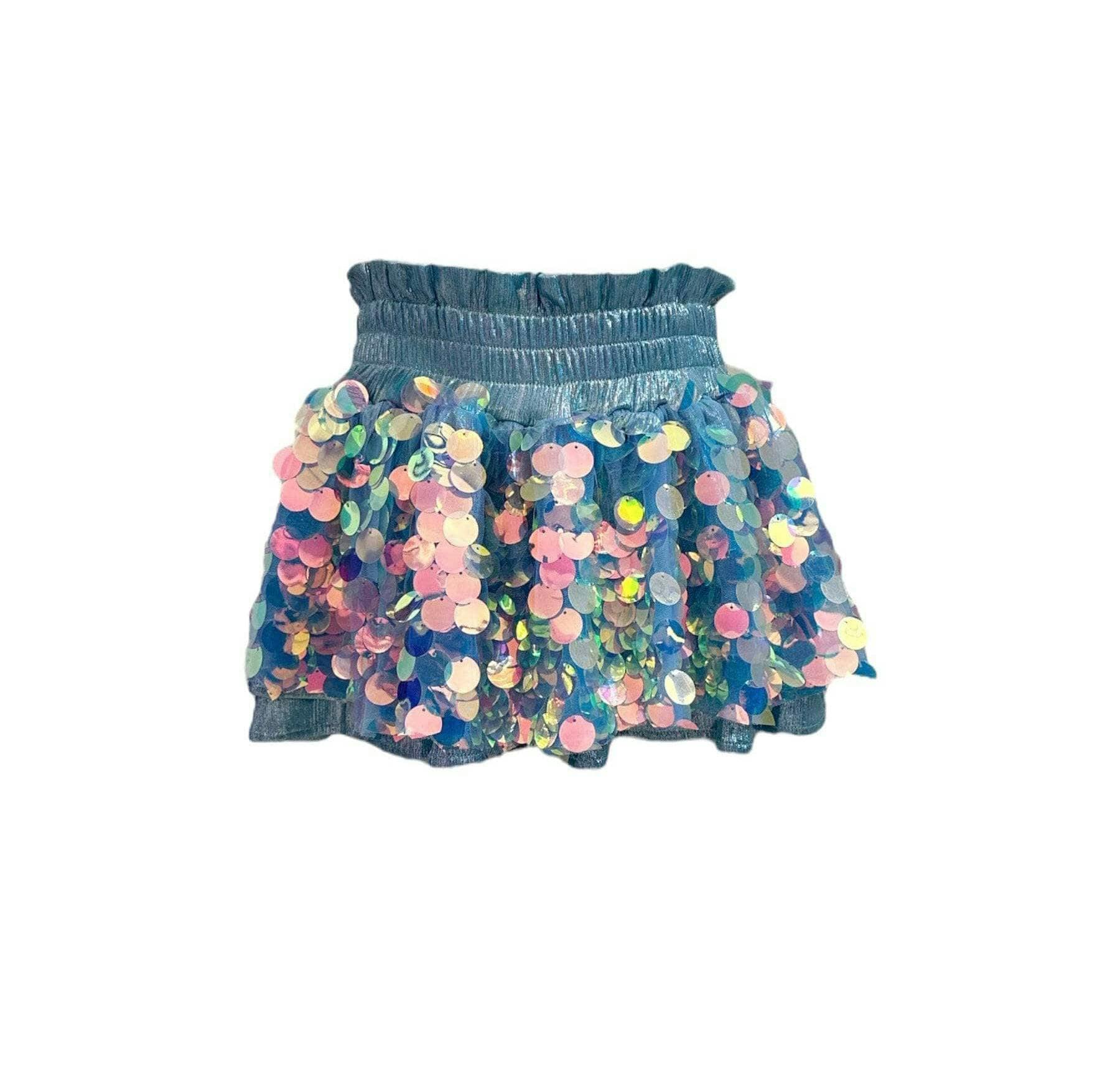 Paillette Sequin Metallic Short Skort