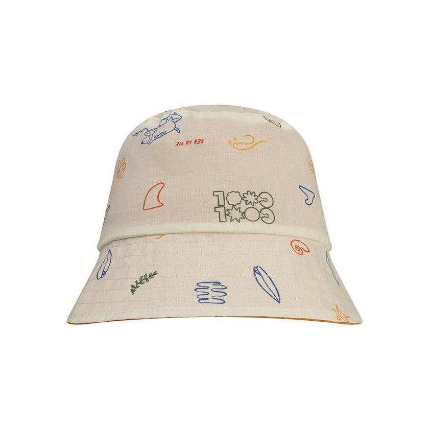 Sun Hat Reversible - Beige/Orange - Catch A Wave