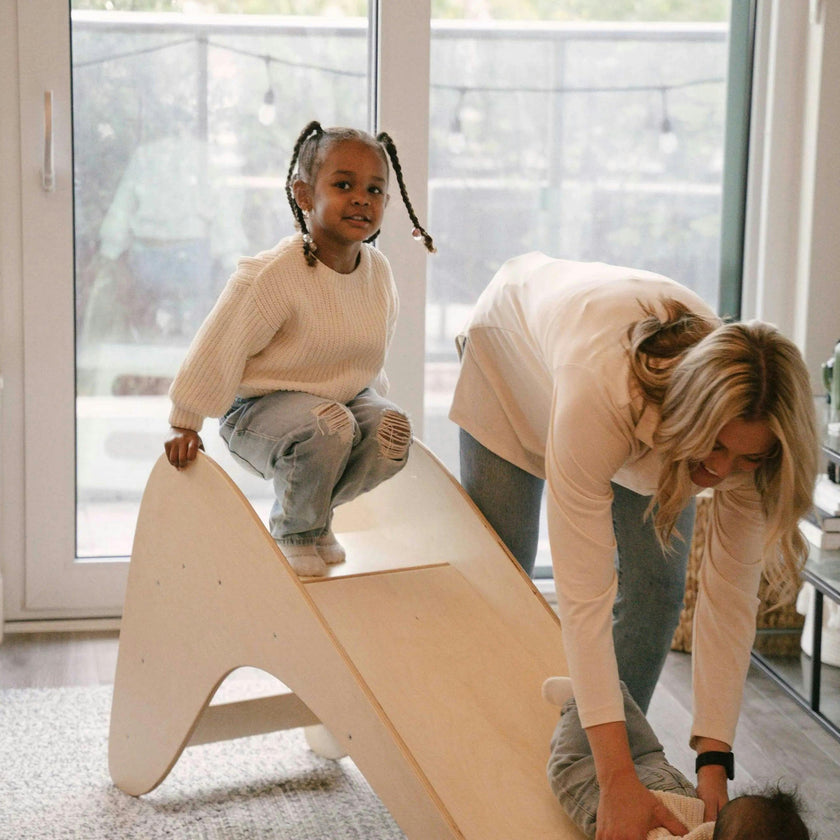 Toddler Wooden Slide Play Ramp