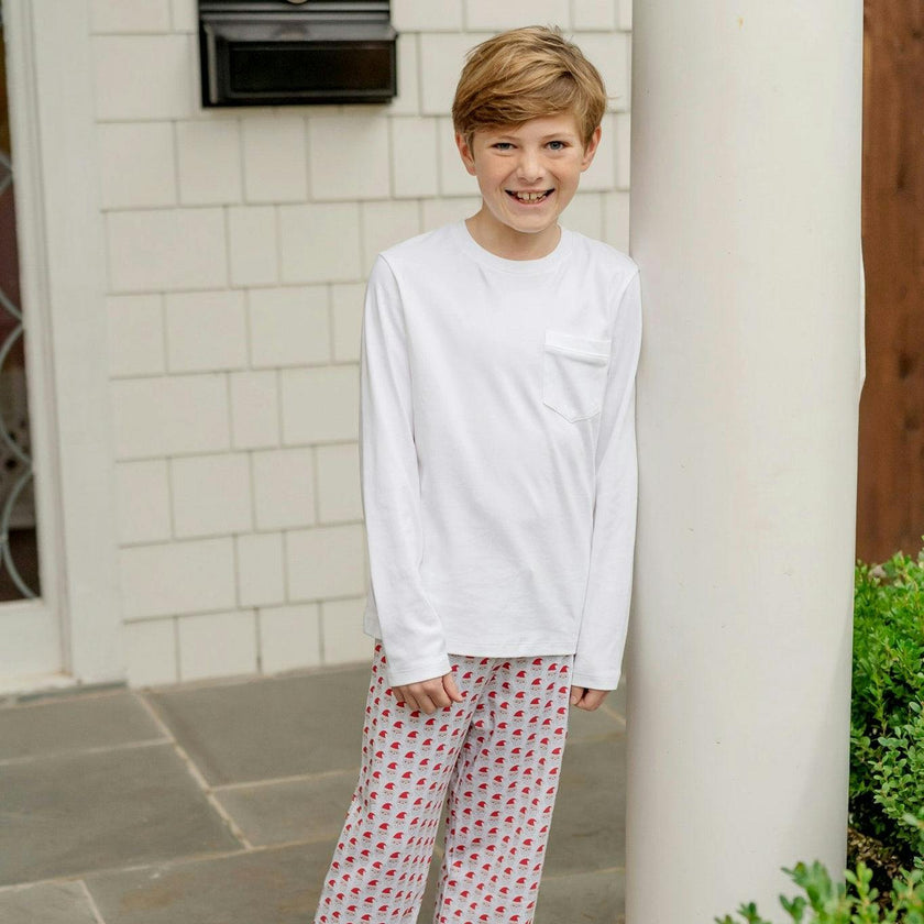 Beckett Boys' Hangout Pant - Whimsical Santa