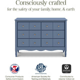 Liberty 6-Drawer Assembled Dresser in Cove Blue