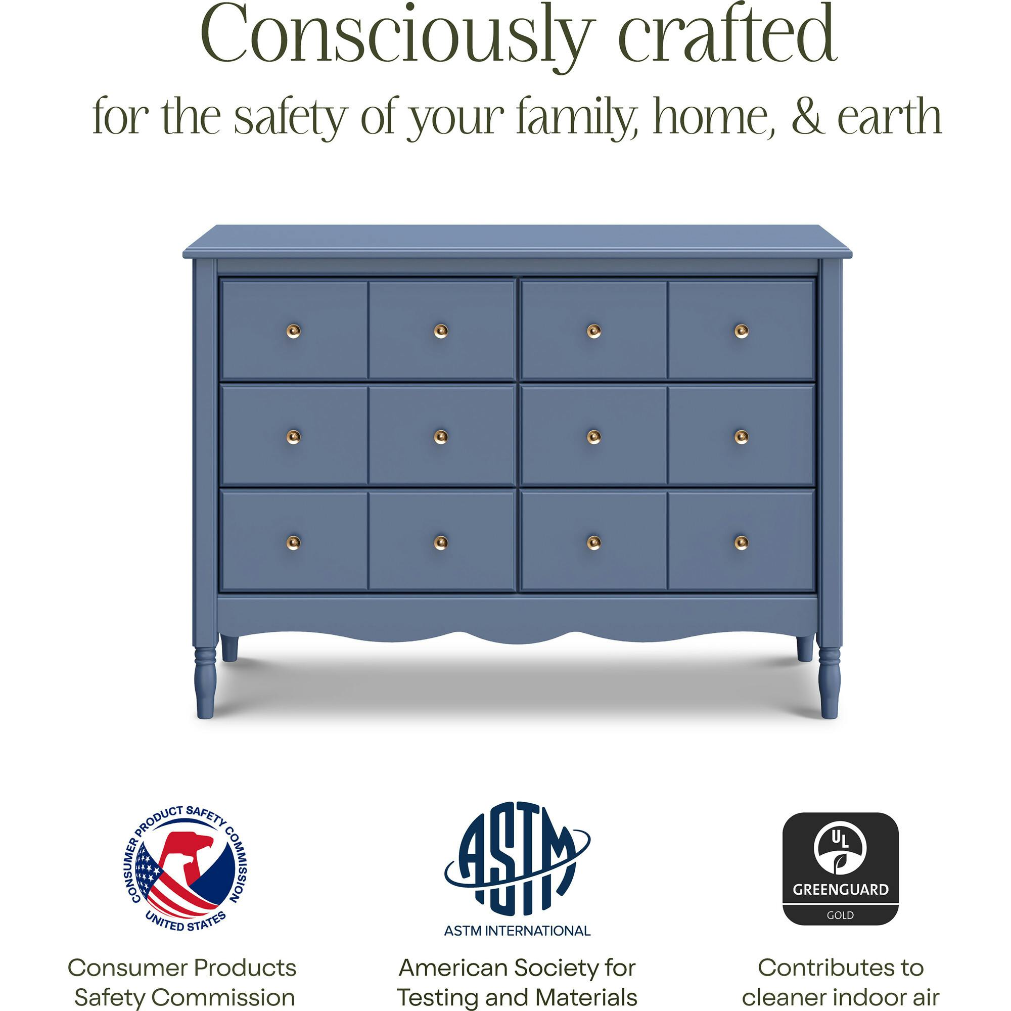 Liberty 6-Drawer Assembled Dresser in Cove Blue