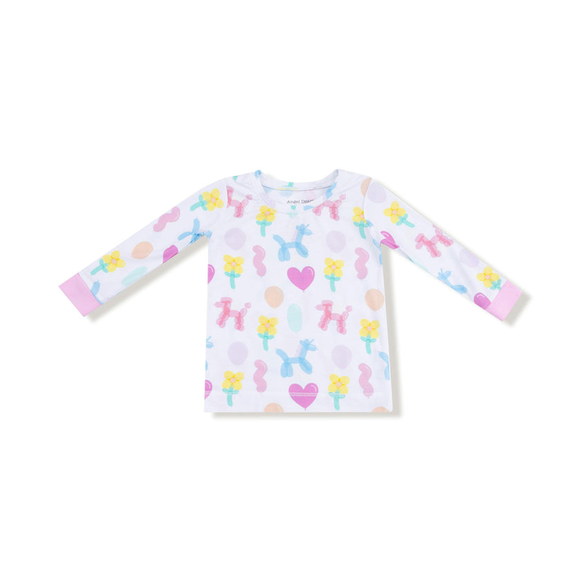 Balloon Animals - Pink - Long Sleeve Loungewear Set