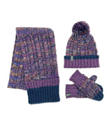 Kids Braided Rib Trim Scarf