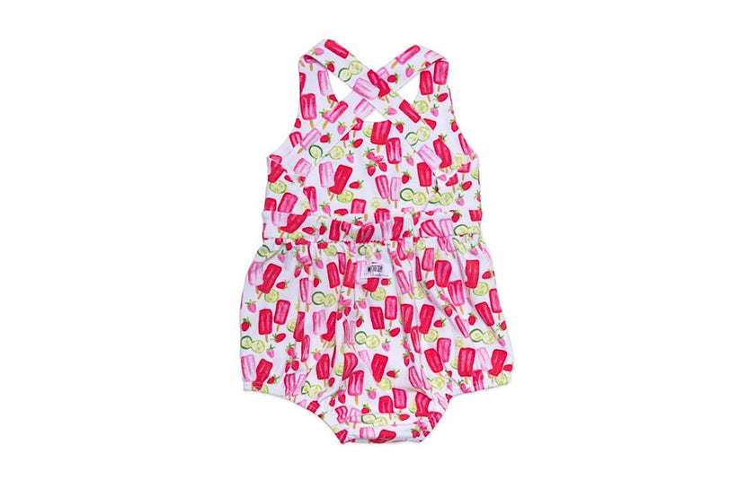 Popsicles Cross Back Bubble Romper