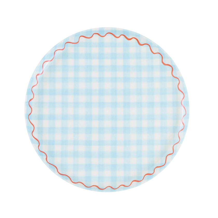 Gingham Reusable Small Plates