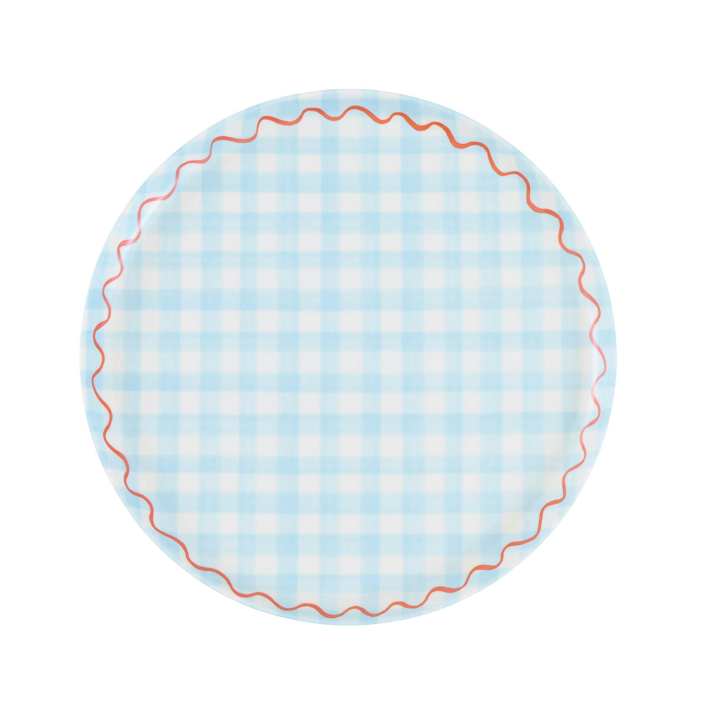 Gingham Reusable Small Plates