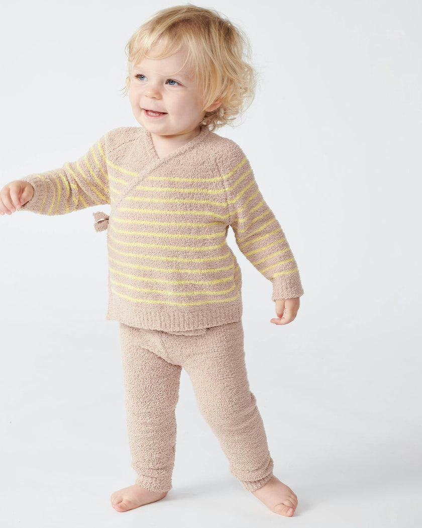 Wrap Top Striped - Fuzzy
