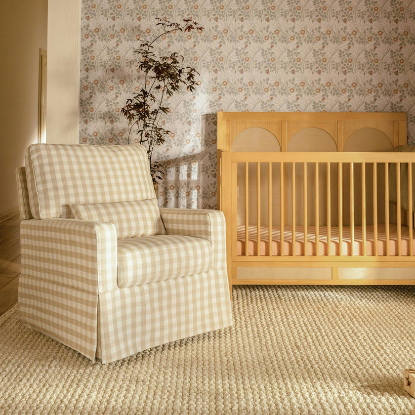 Crawford Pillowback Comfort Swivel Glider