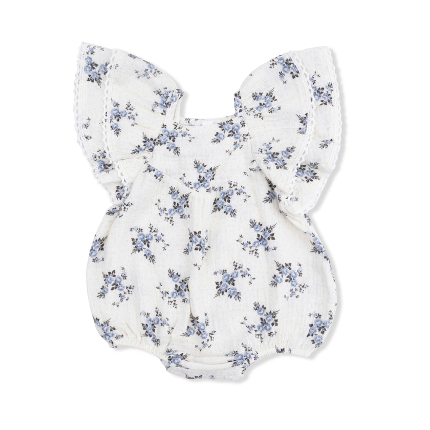 Belle Rosette Dot - V-Neck Bubble