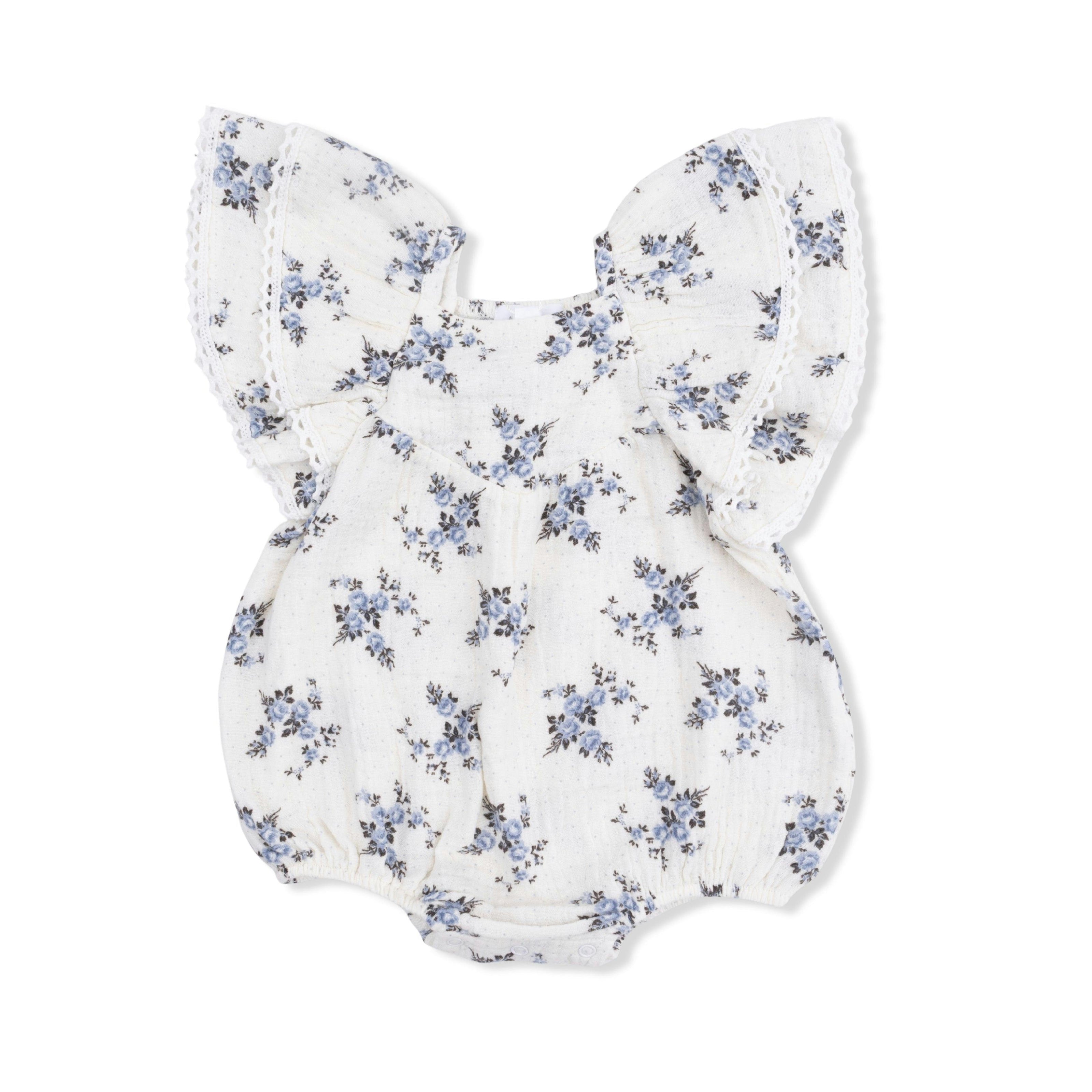 Belle Rosette Dot - V-Neck Bubble