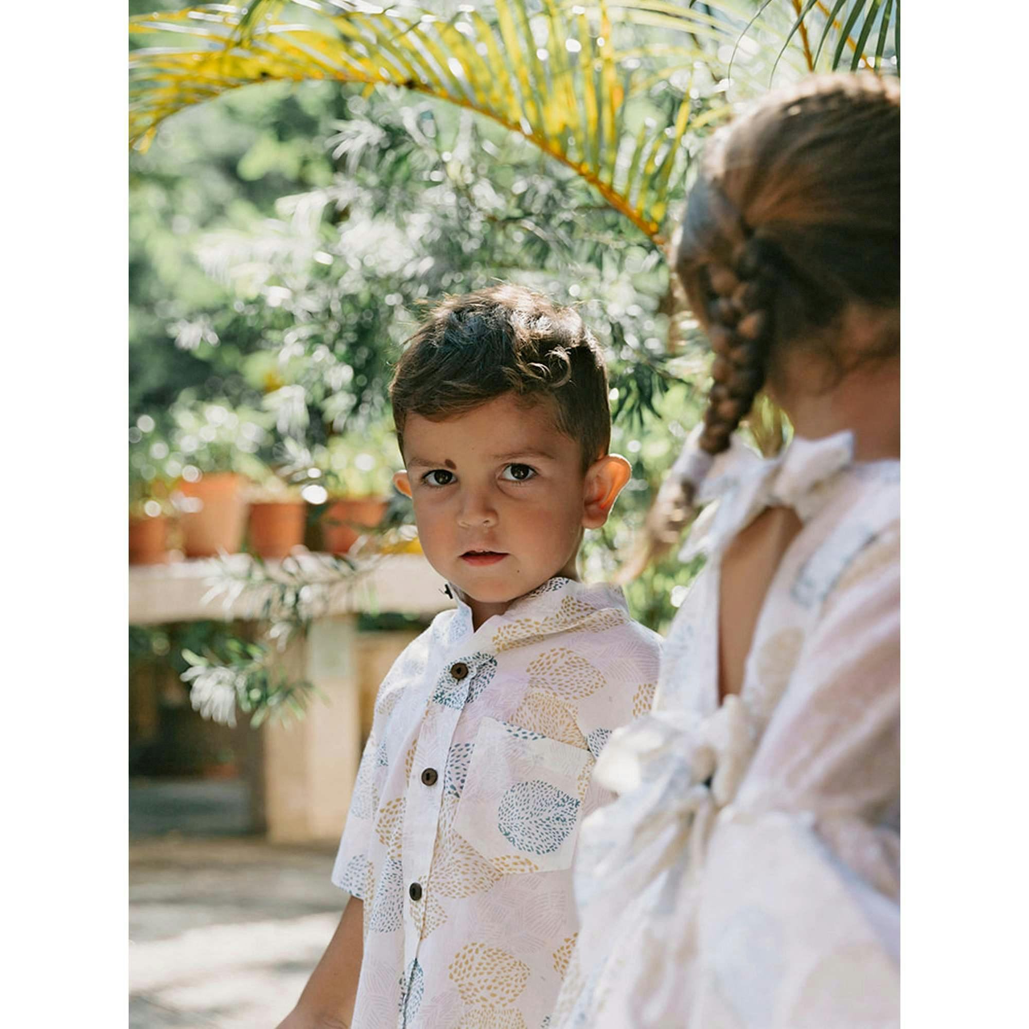 Block Printed Shirt for Boys