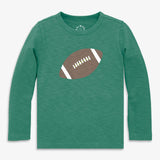 Kids long sleeve football tee