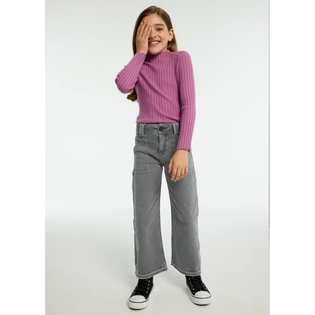 Girl Flared Twill Trousers