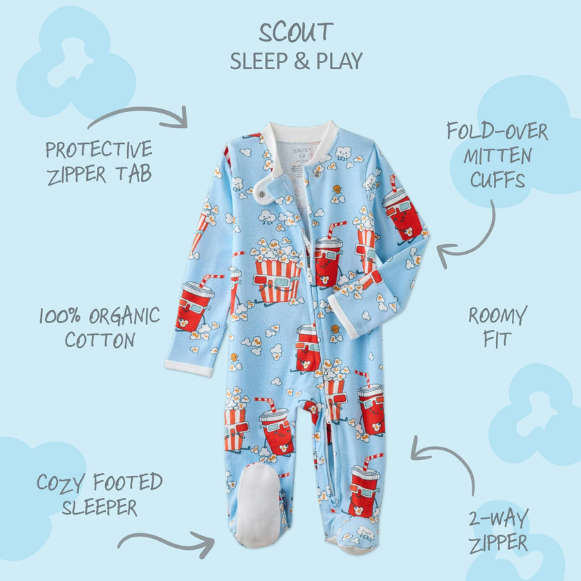 SCOUT Sleep & Play Baby Boys Pajamas