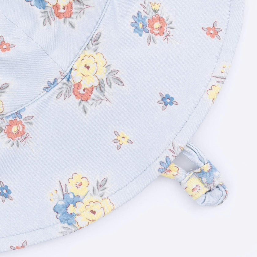 Country Stitch Floral - Wide Brim Sun Hat