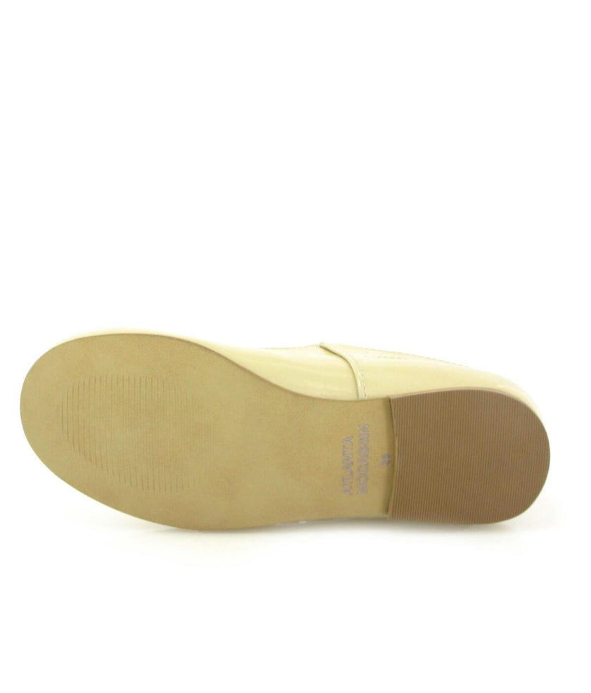 Patent Leather Mary Jane Ballerina, Beige