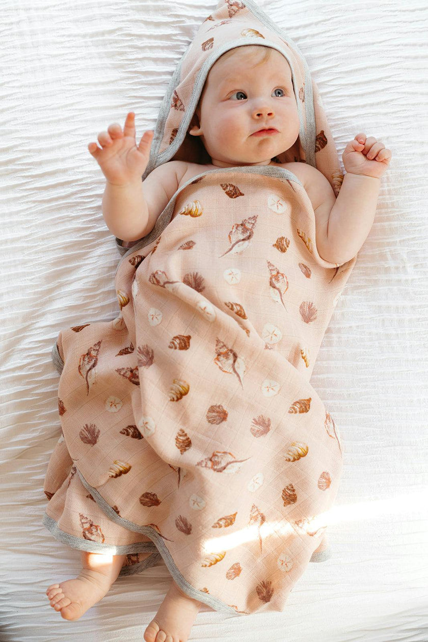 Picnic Organic Hooded Swaddle Blanket