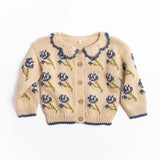 Ines Cardigan in Midnight Bloom