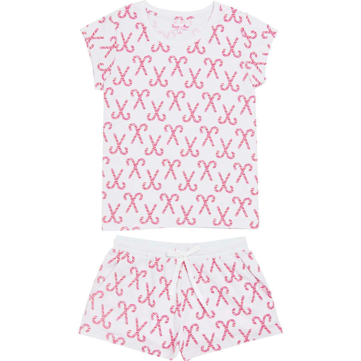 Women's Candy Cane Shirt & Boxer Set