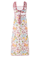 Penelope Cotton Embroidery Maxi Dress