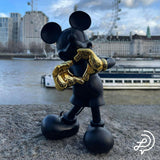 Mickey WITH LOVE Black & Gold 12in