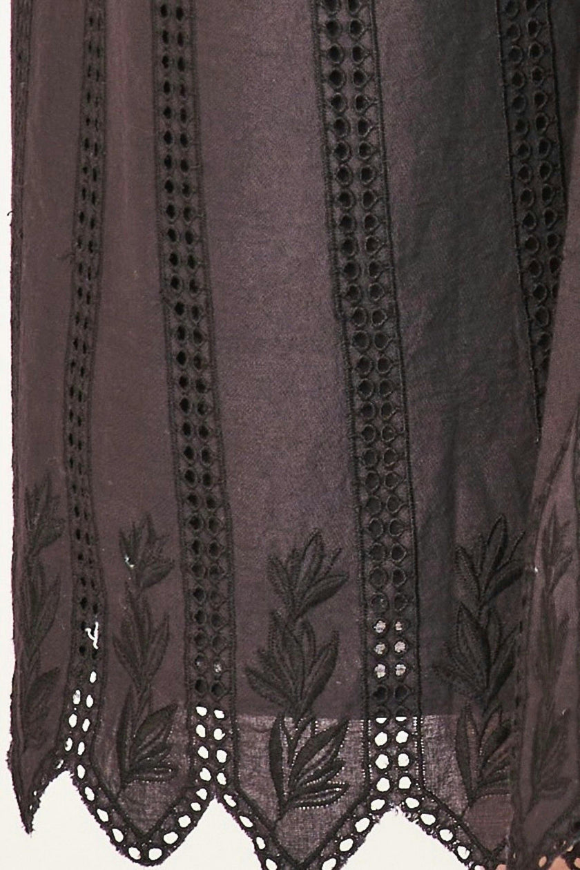 Zuma Dress in Black Vine Eyelet