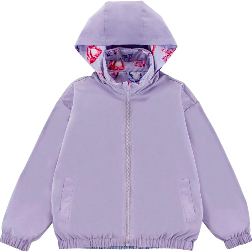 Max Reversible Rain Jacket Windbreaker, Diamonds