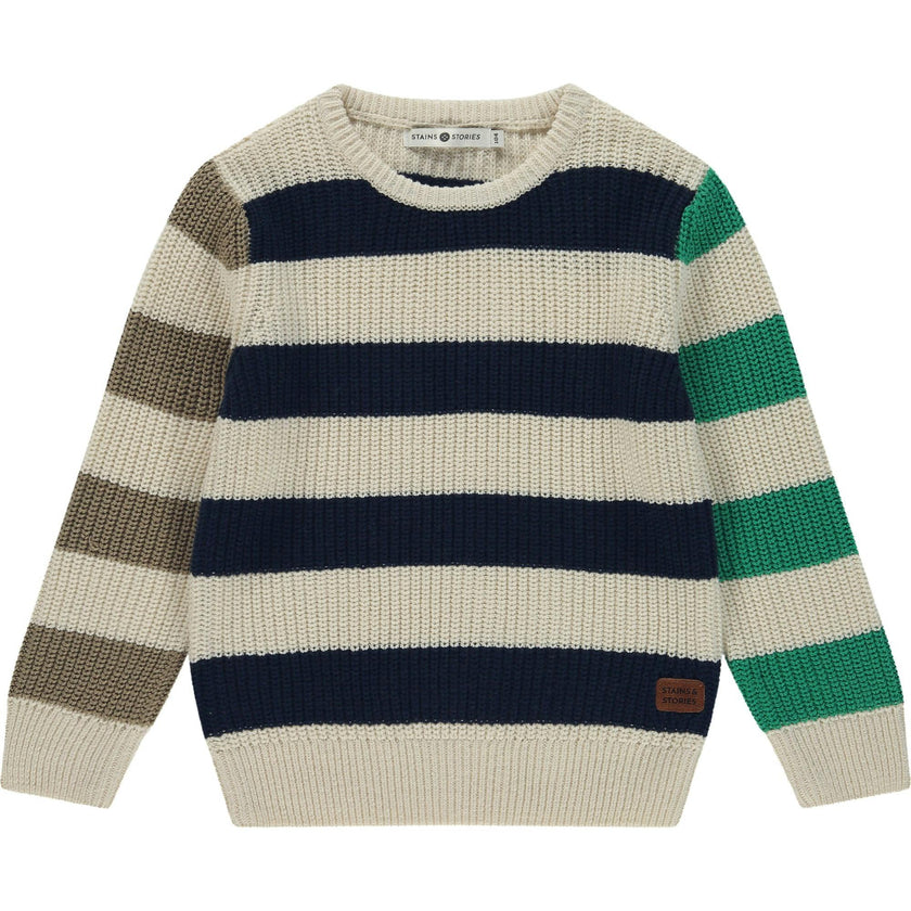 Multi-Stripe Knit Sweater