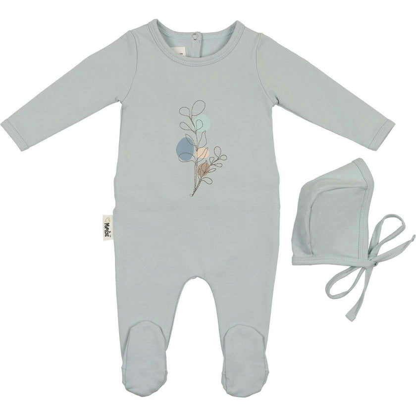 Line Art Footie and Beanie Set
