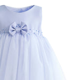 Blue Oravelle Lace Petal Gown