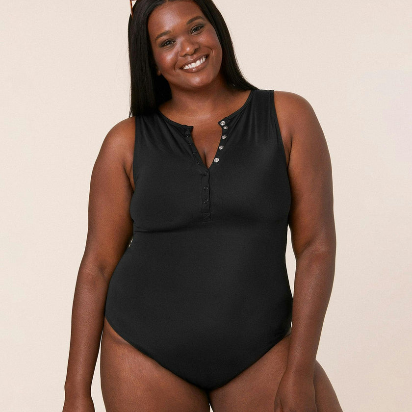 The Malibu One Piece - Eco Nylon - Black - Classic
