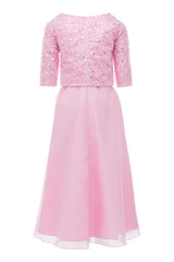 Pink Yasmina 2pc Organza Outfit