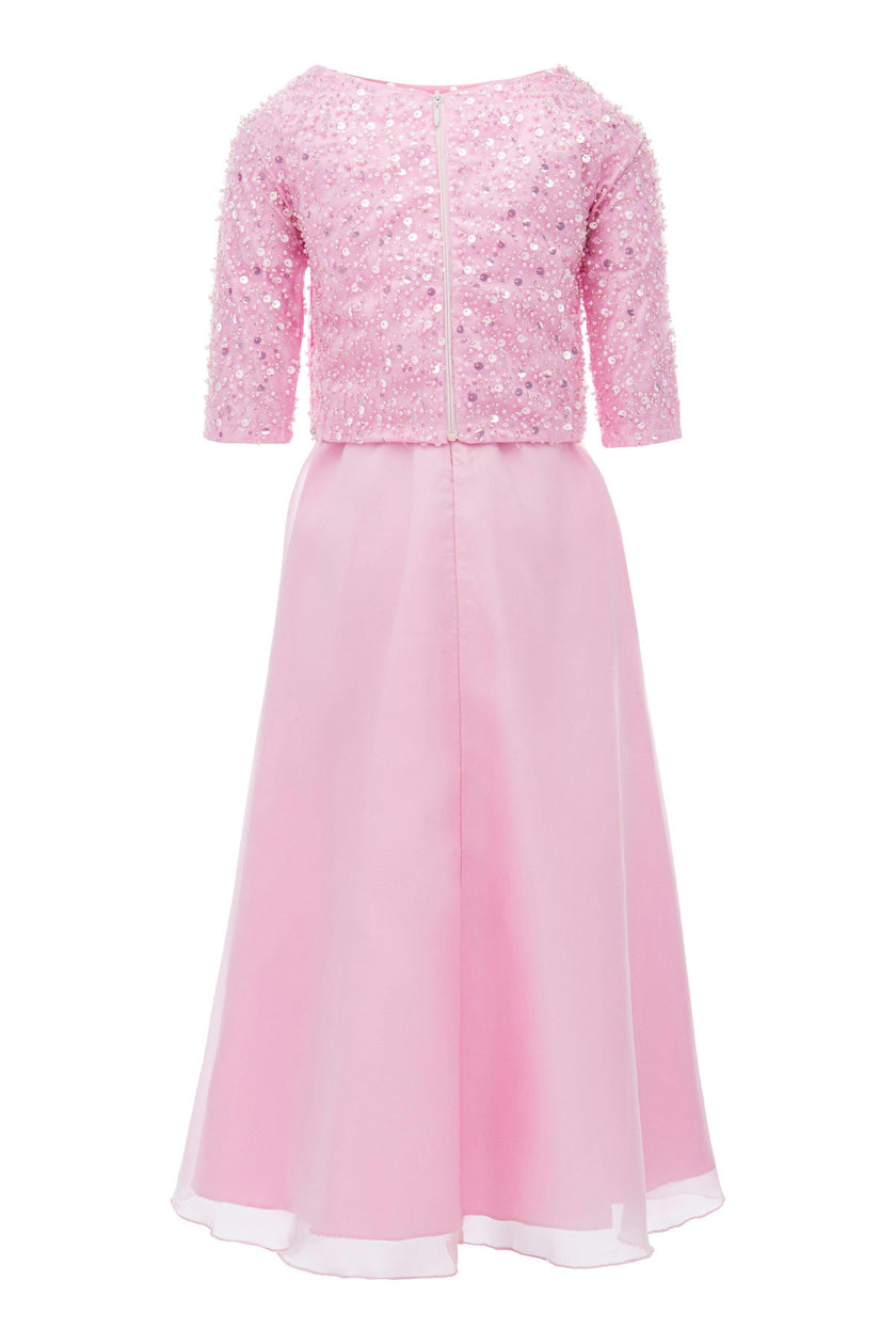 Pink Yasmina 2pc Organza Outfit