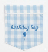Kid's Twill Blue Gingham Pajama 'Birthday Boy'