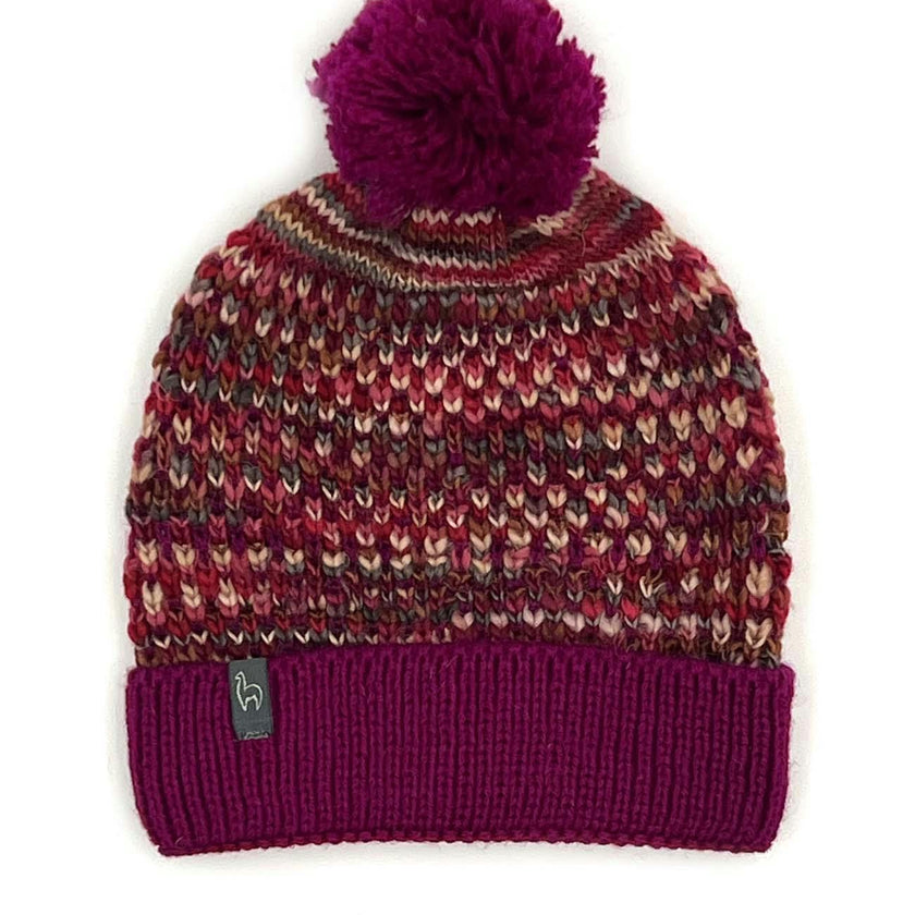 Kids Speckle Pom Pom Beanie