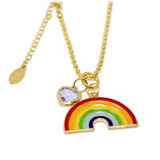 Rainbow and Heart Necklace