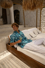 The Desert Island - Full Moon - Short Sleeve Silk Shirt