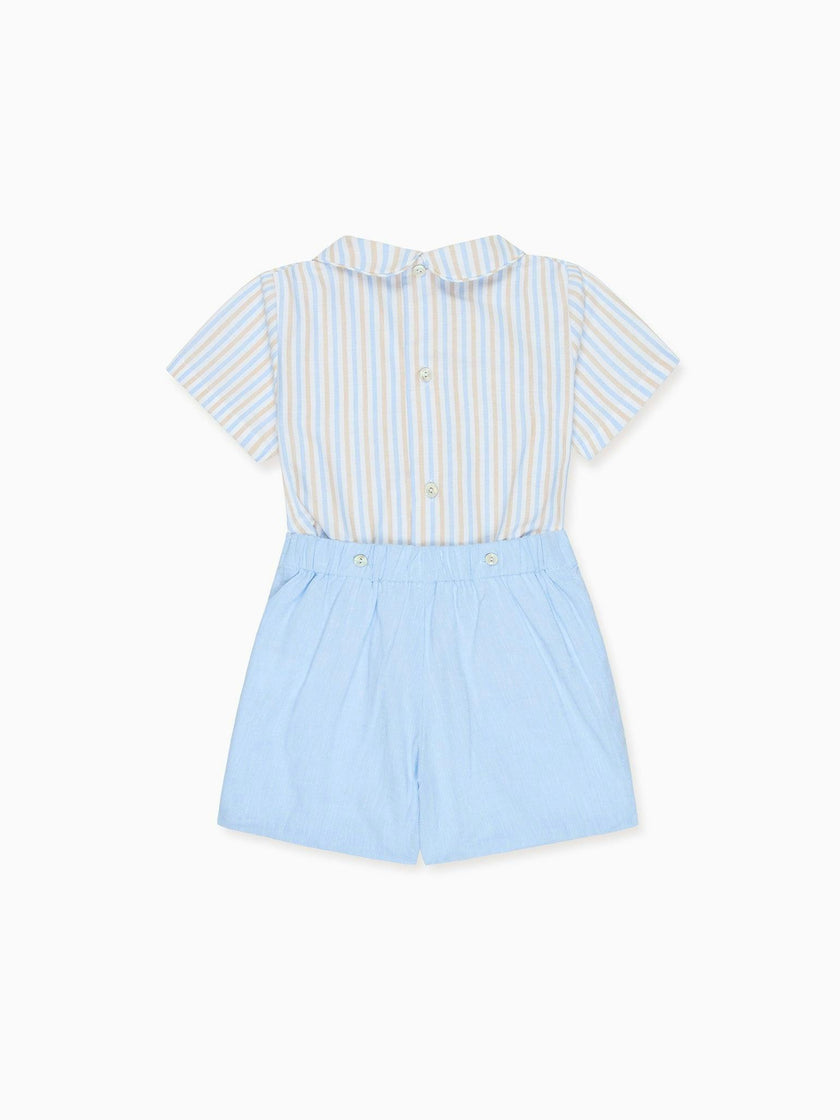 Caramel Stripe Mattia Baby Boy Set