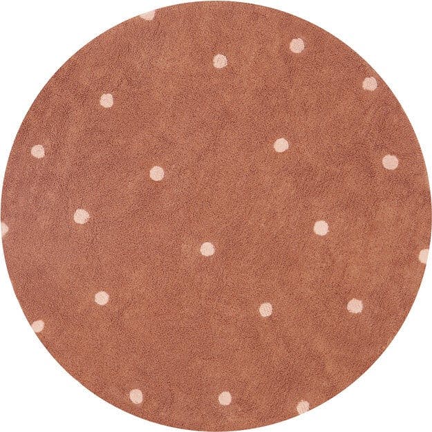 Round Washable Round Dot Rug