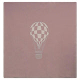 Hot Air Balloon Checkered Knit Blanket
