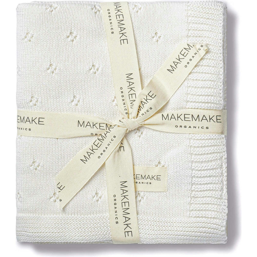 Organic Cotton Pointelle Baby Blanket