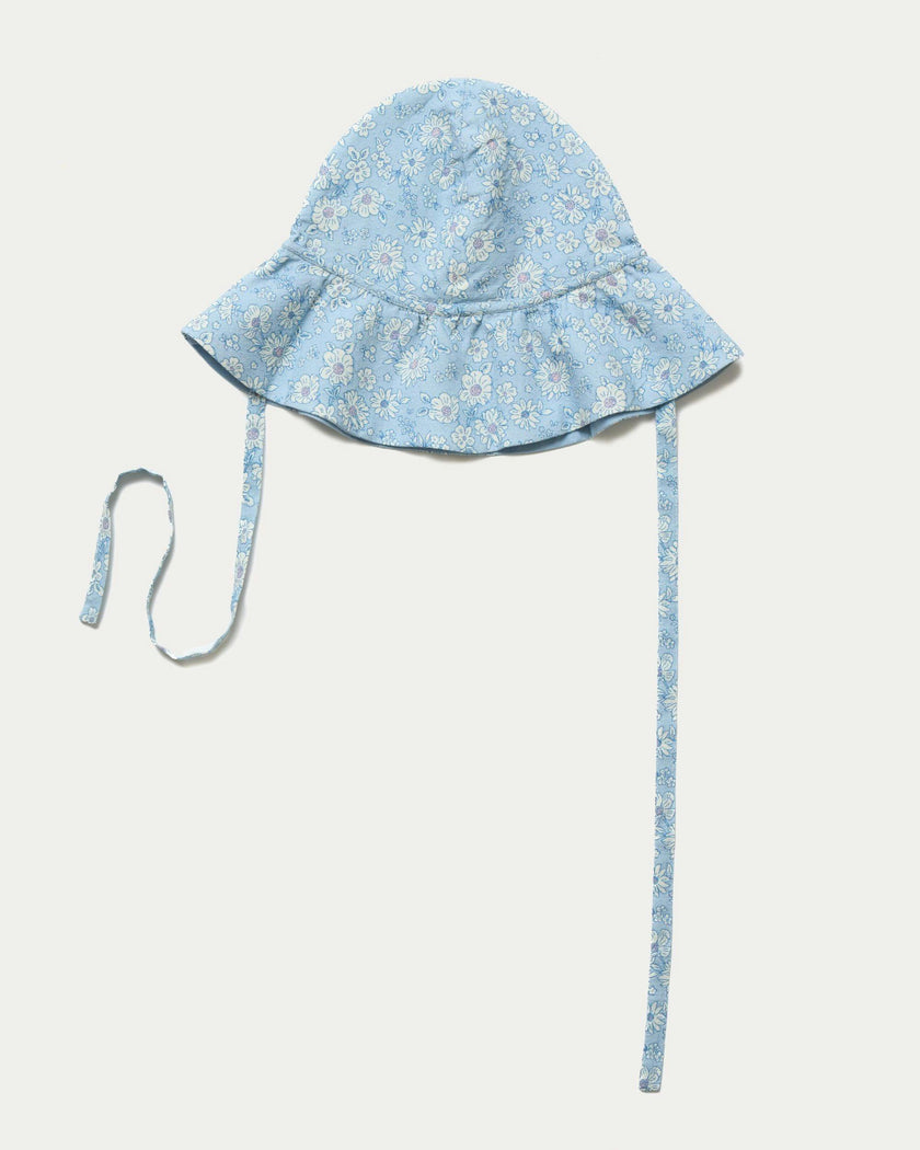 Bonnie Hat Cap - Tonal Floral Blue