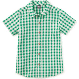 Plaid Button Up Woven Shirt, Blue