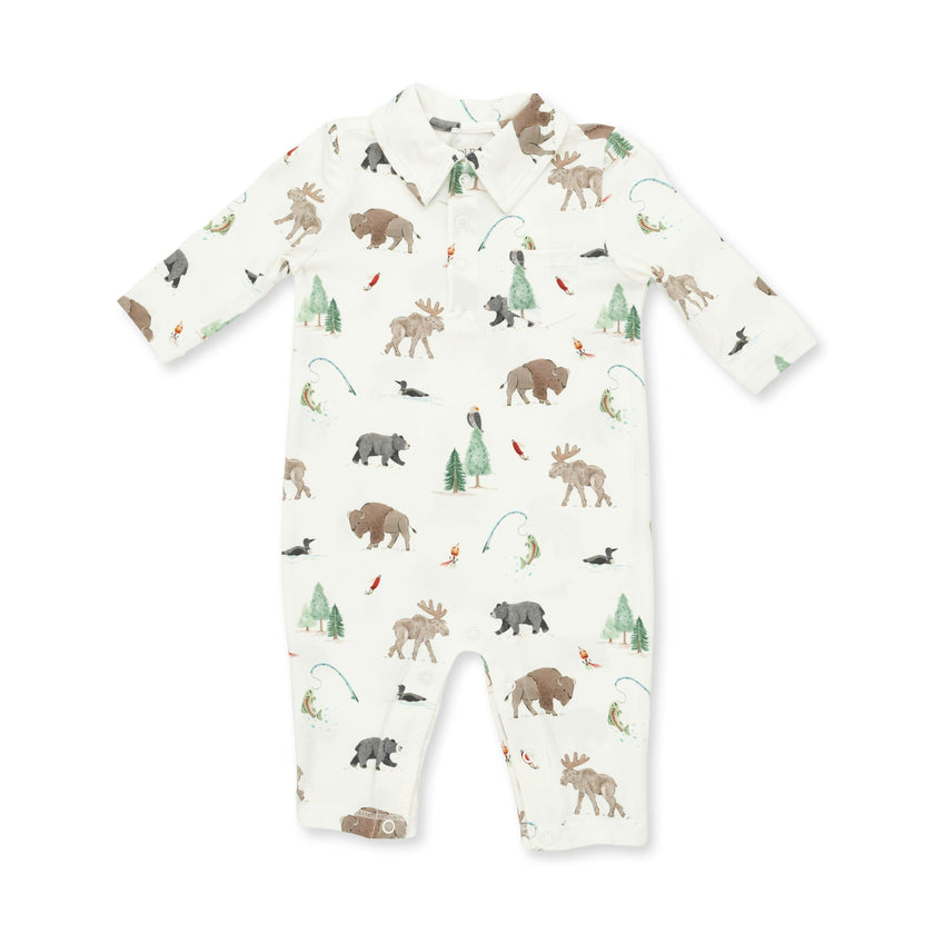 Northern Woodland Animals - Polo Romper