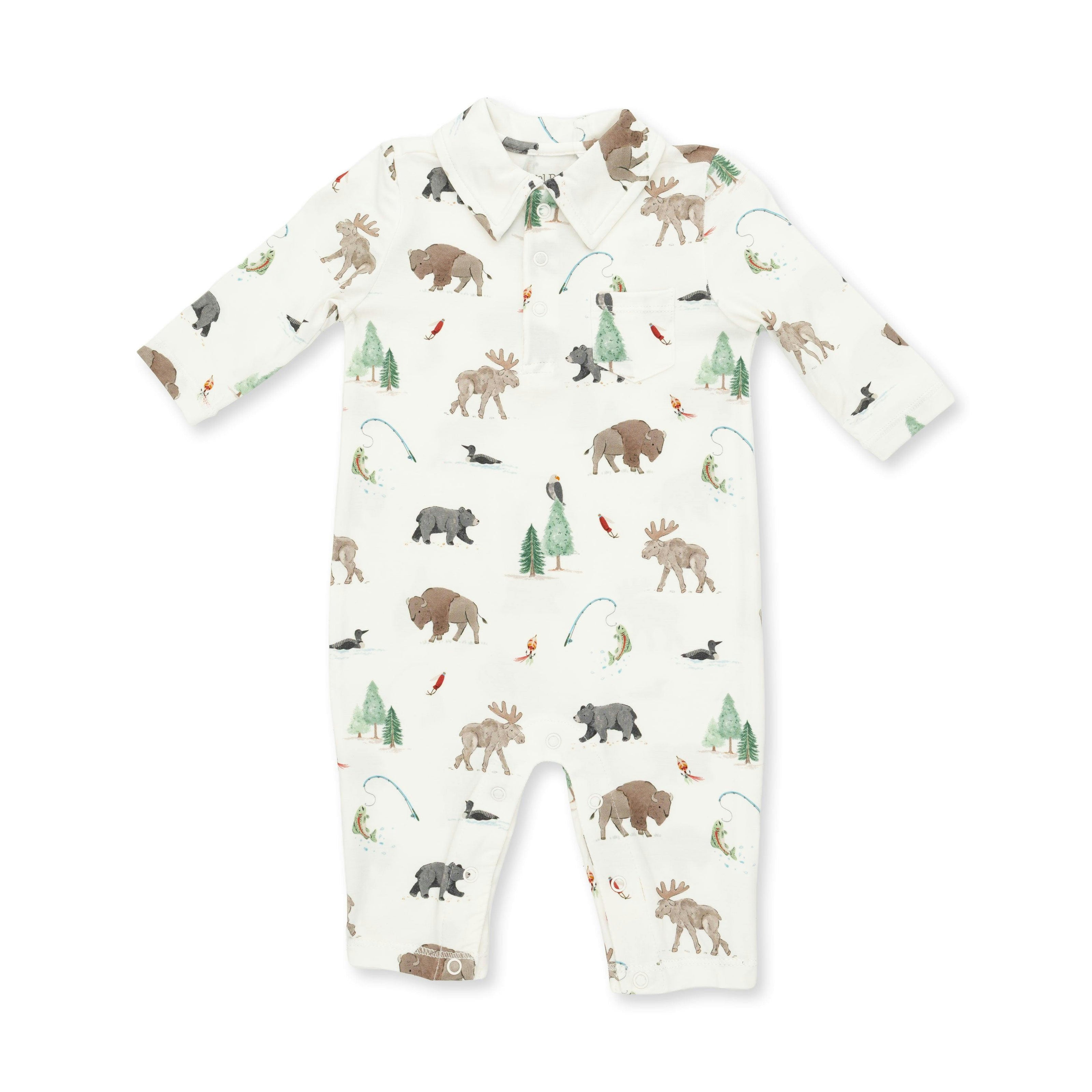 Northern Woodland Animals - Polo Romper