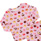 Kids Bamboo PJ Set - Pink Cupcakes