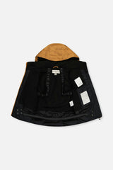 Two Piece Play Snowsuit Brown And Black With Brown Pants