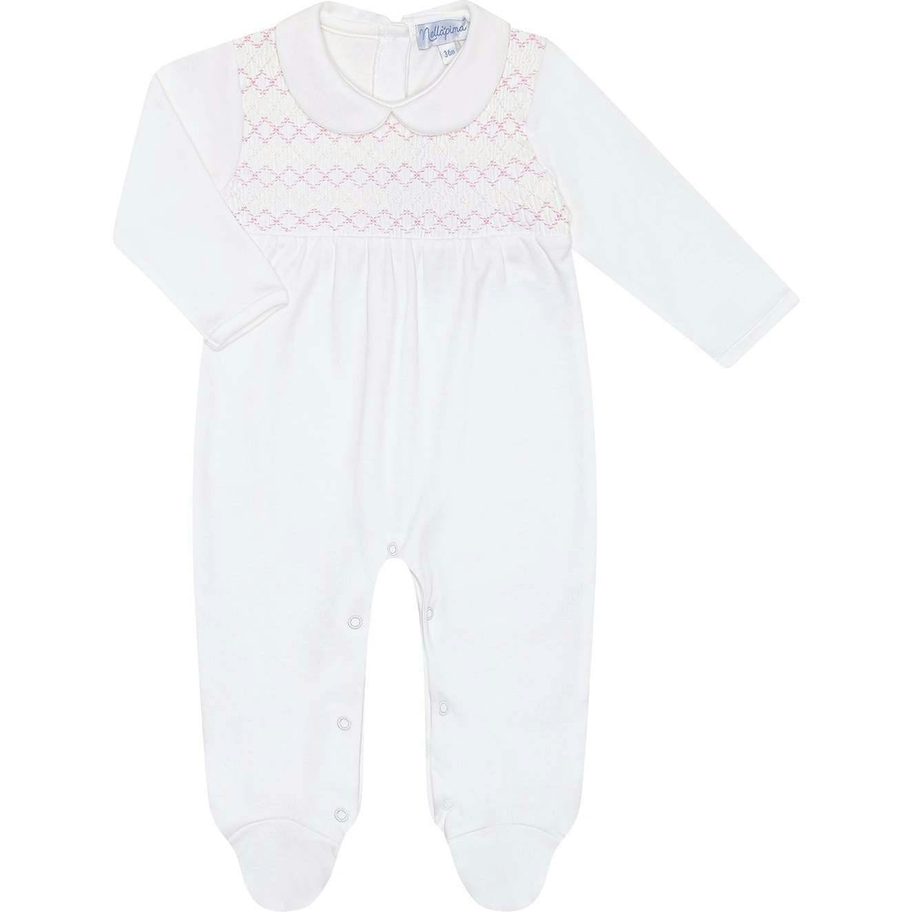 Signature Smocked Girls Footie