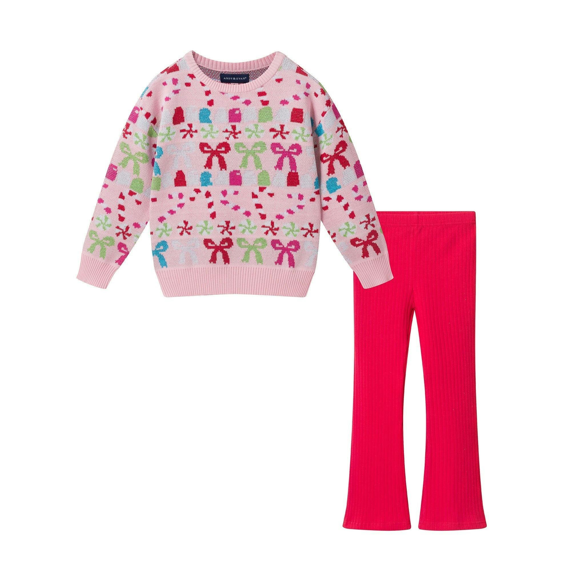 Girls Two-Piece Sweater Set | Christmas Sweets